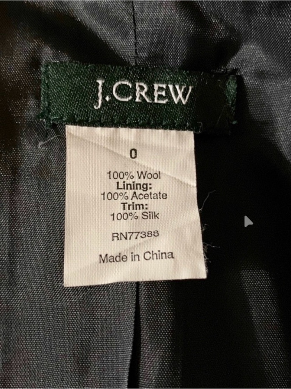 J. Crew Wool Ruffle Collar Jacket - Picture 6 of 6
